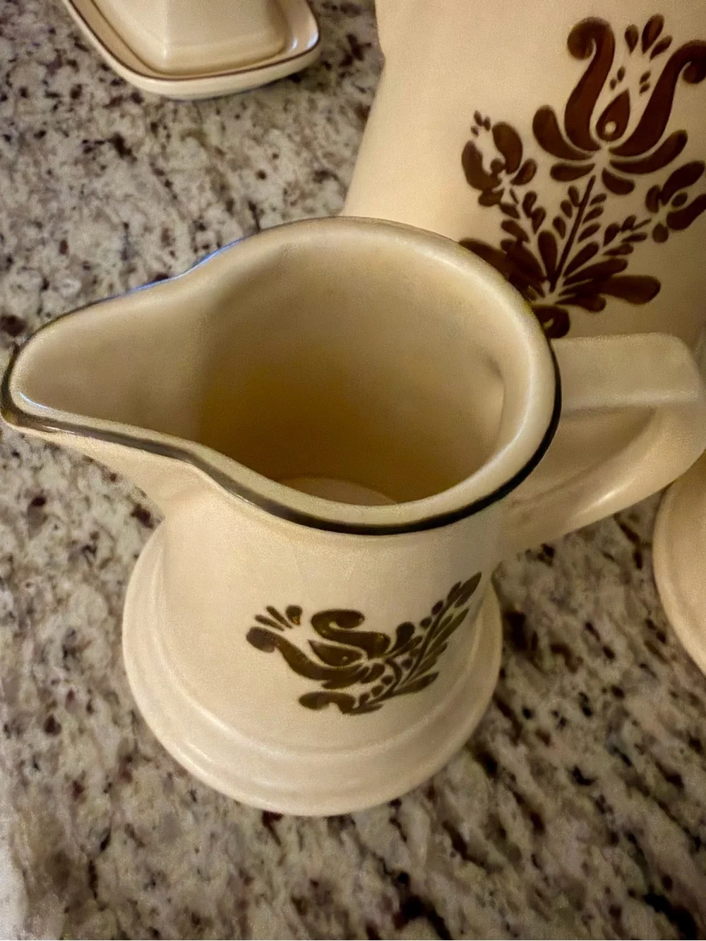 Pfaltzgraff Country Village Coffee Pot Set/sugar,creamer and coffee pot